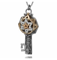Tikun Hava (Eve) Key Kabbalah Necklace, 5 Elements